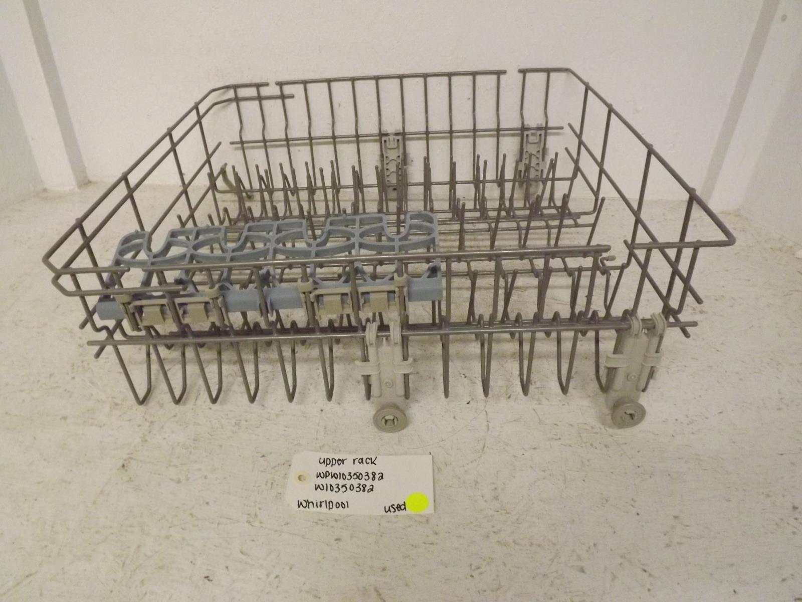 Whirlpool Dishwasher WPW10350382 W10350382 Upper Rack Used Whirlpool Dishwasher WPW10350382 W10350382 Upper Rack Used